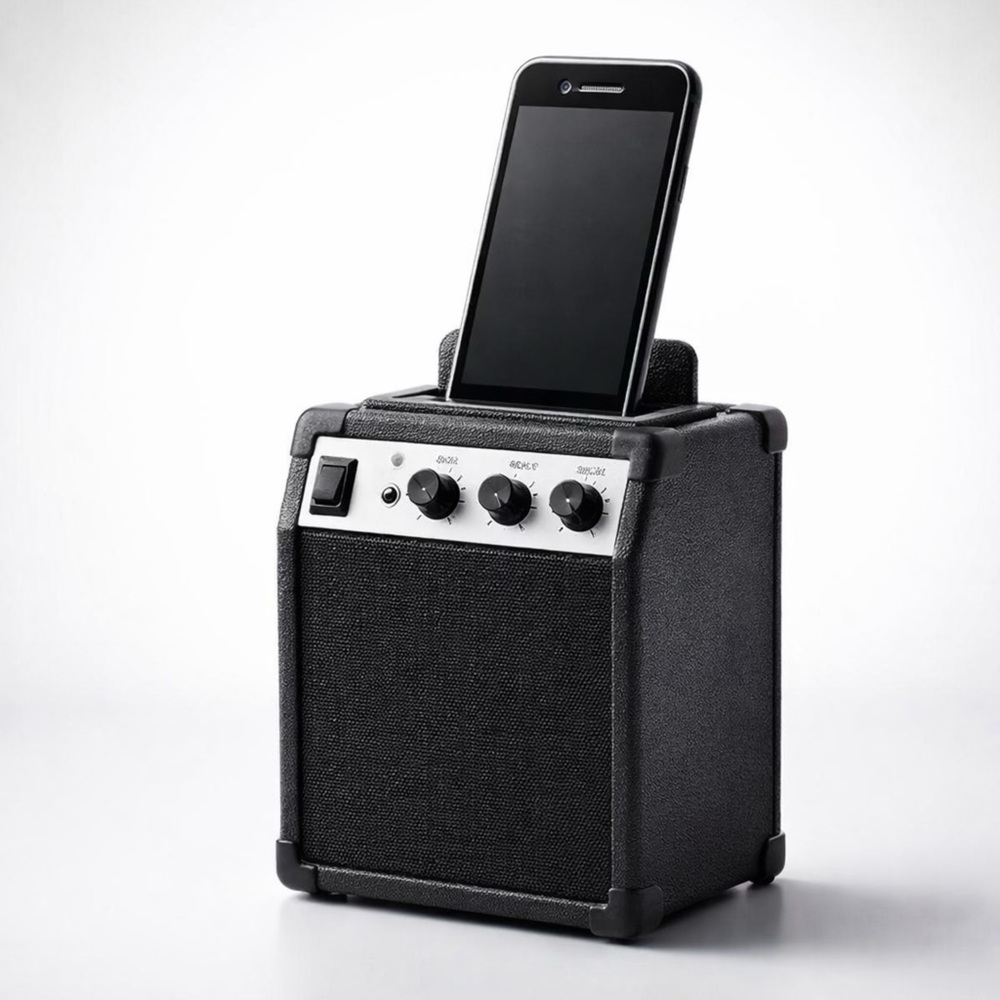 Buxton Guitar Amp Mini Speaker - DISCONTINUED Portable Phone Dock - New In Box